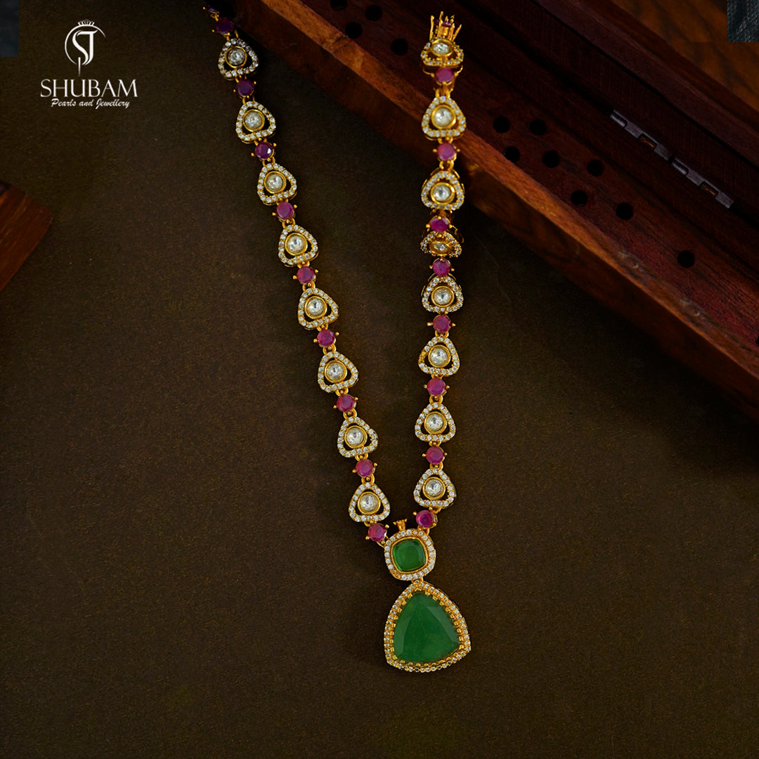 NECKLACE Necklace 031 GOLDEN STONE MULTI COLOR