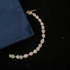 BRACELET/BANGLE Bracelet 039 DUAL PLATING DIAMOND LOOK Openable