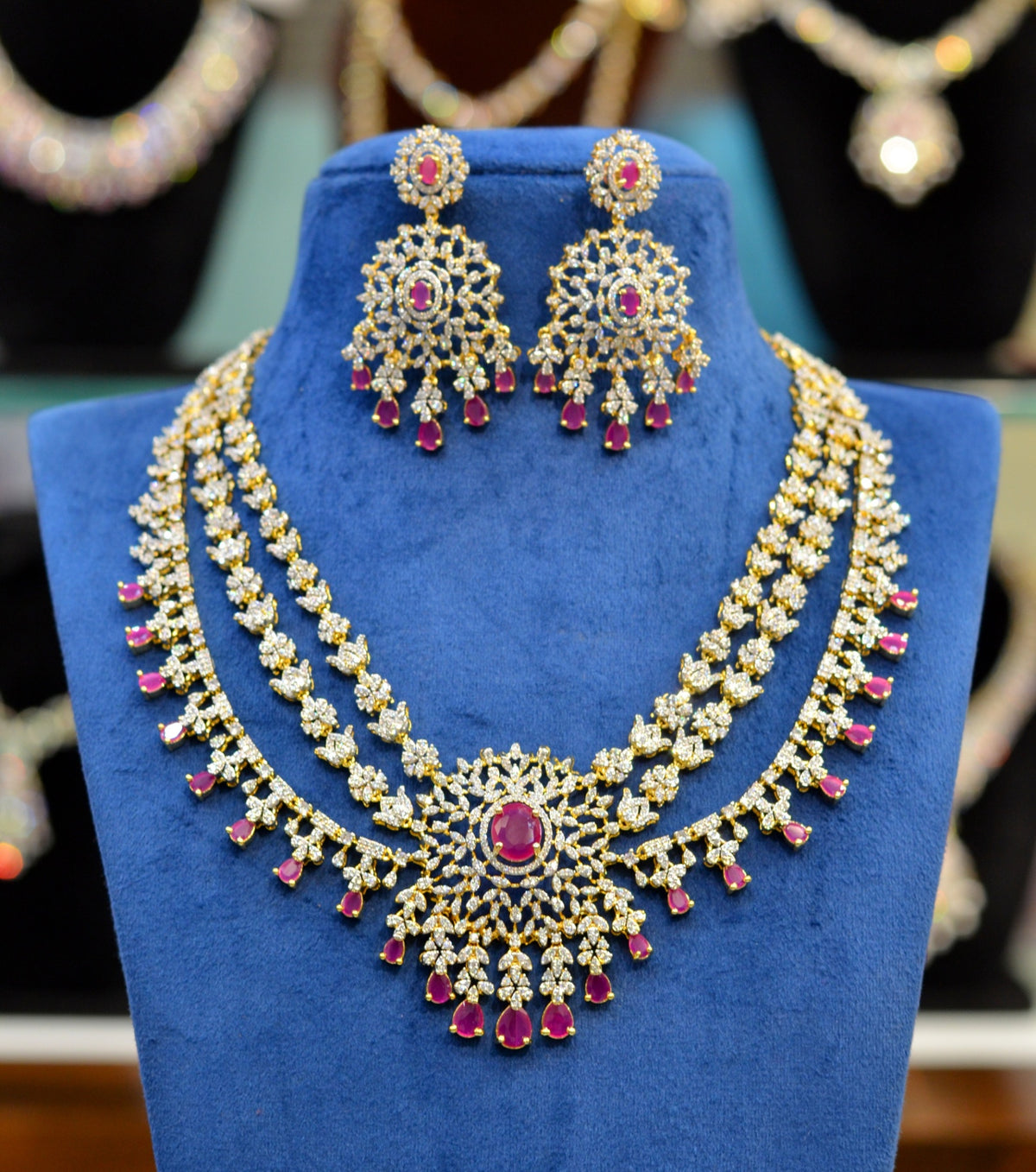 NECKLACE necklace 757 DIAMOND RUBY