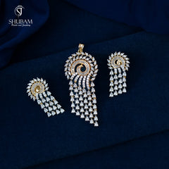 PENDANT SET CHAINS pendant set 007 DIAMOND WHITE