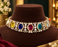 NECKLACE Necklace 956 MOZONITE Navratna