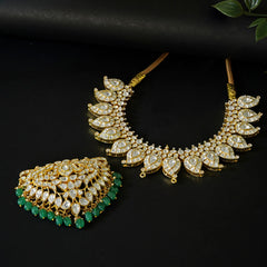 NECKLACE mozonite mango short set 001 - MO001 MOZONITE WHITE