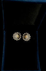 Earring Eartops 200 DIAMOND DUAL PLATING DIAMOND LOOK