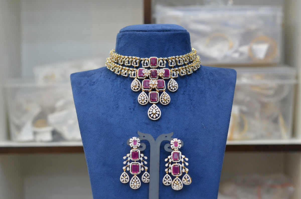 NECKLACE necklace 761 DIAMOND RUBY