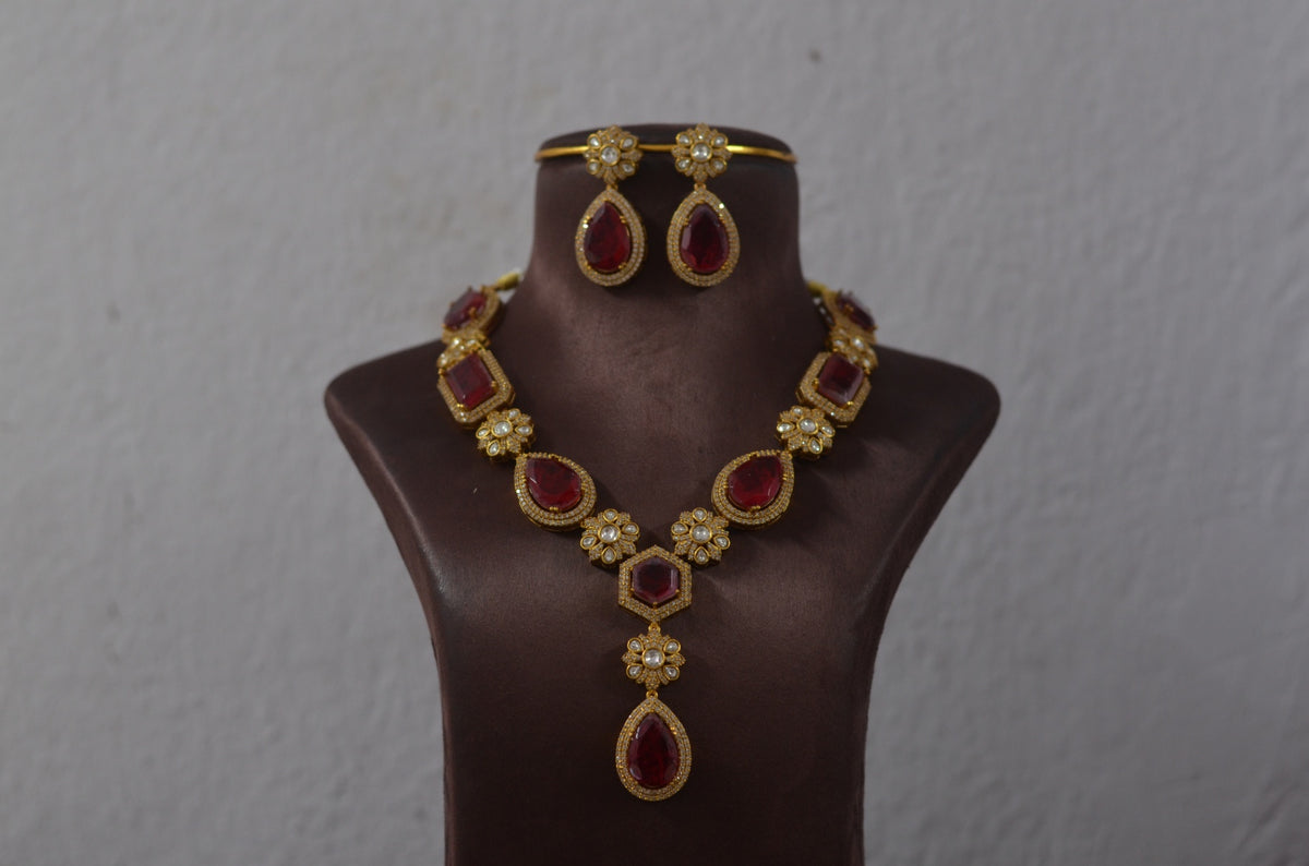NECKLACE Necklace 603 MOZONITE RUBY