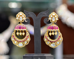 Earring Earrings 216 MOZONITE RUBY