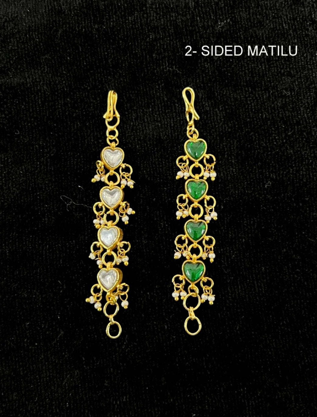 ACCESSORIES  MATILU 011 JADAU 4 Drops - 3 Inch  2- Sided - DR532