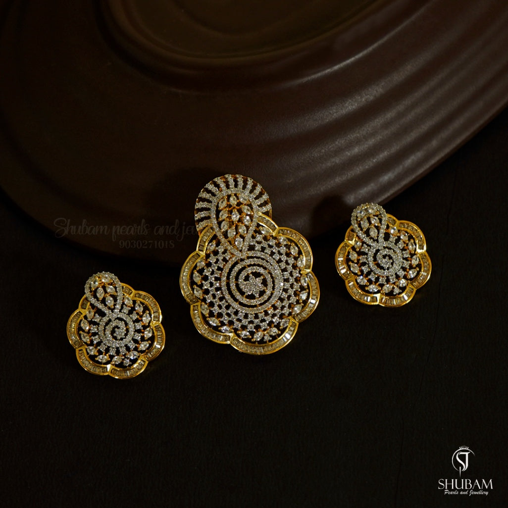 PENDANT SET CHAINS Pendant set 192 DIAMOND WHITE