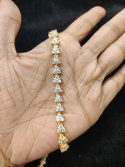 VADDANAM Vaddanam 090 GOLD  DIAMOND DUAL PLATING DIAMOND LOOK