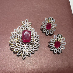 PENDANT SET CHAINS pendant set 200 DIAMOND RUBY
