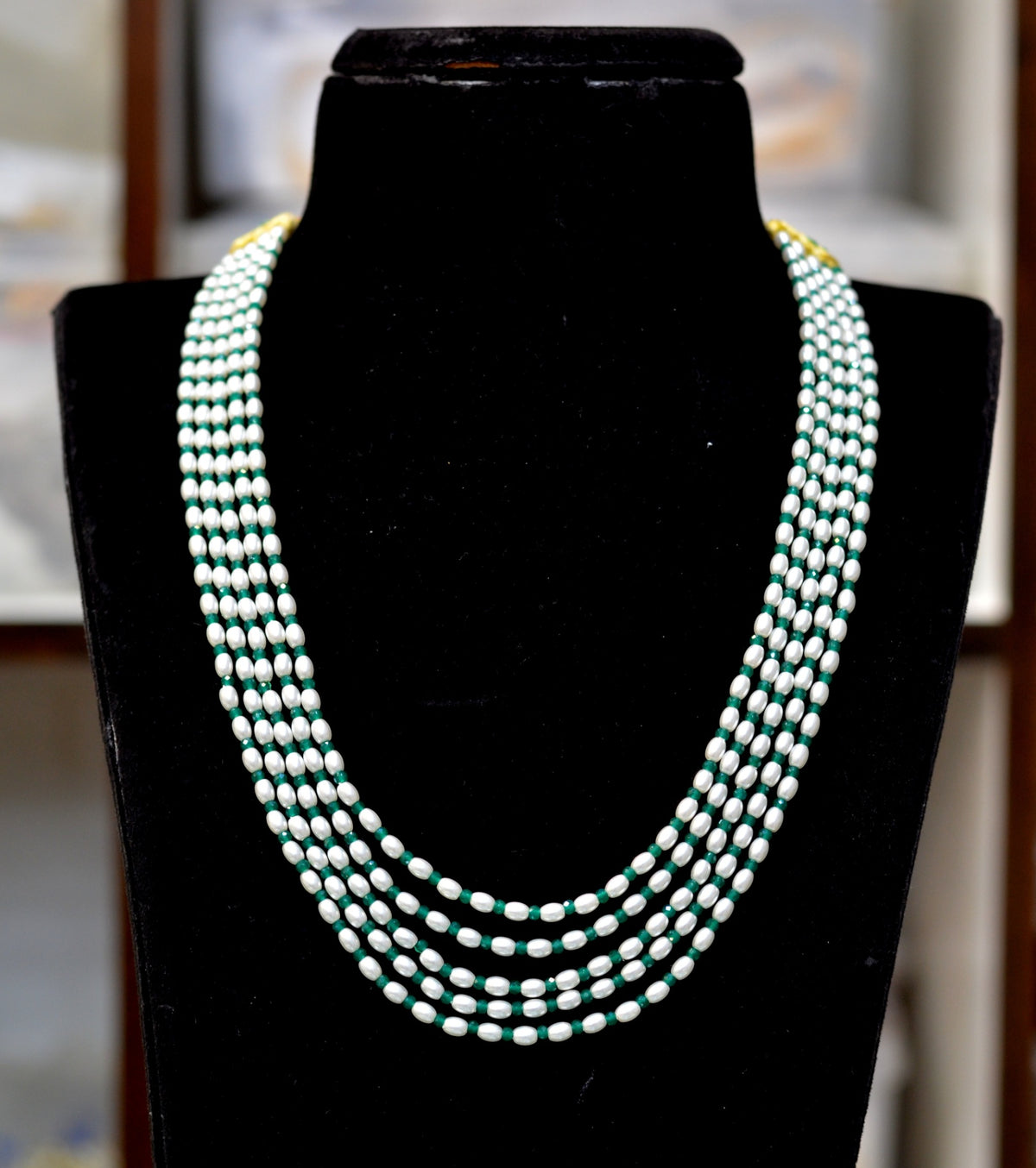 BEADS MALA AND CHAINS BDM002 WHITE 16-18 Inch