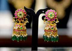 JADAU Jhumka 066 JADAU MULTI COLOR
