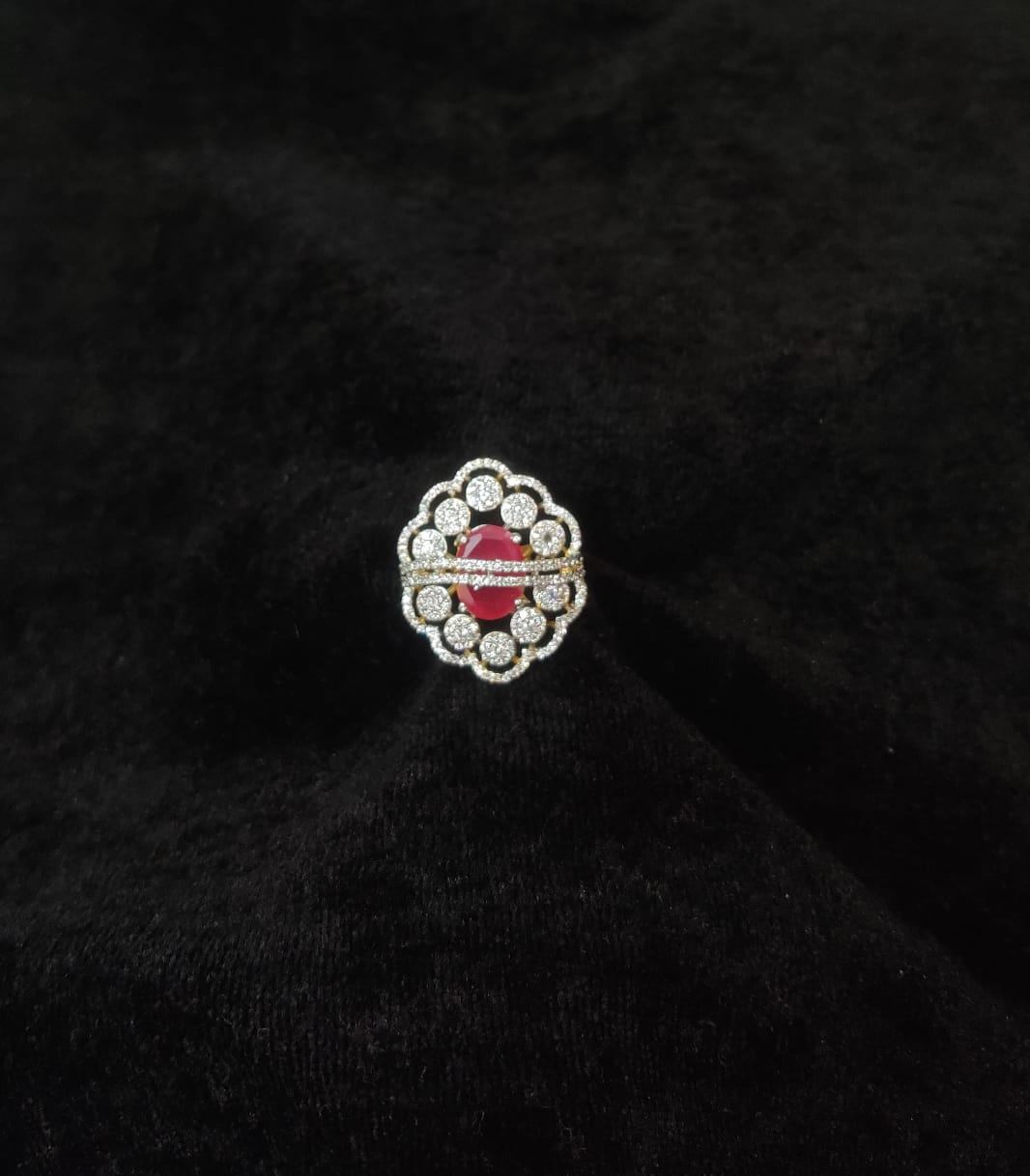 FINGERRING Finger ring 031 DIAMOND RUBY