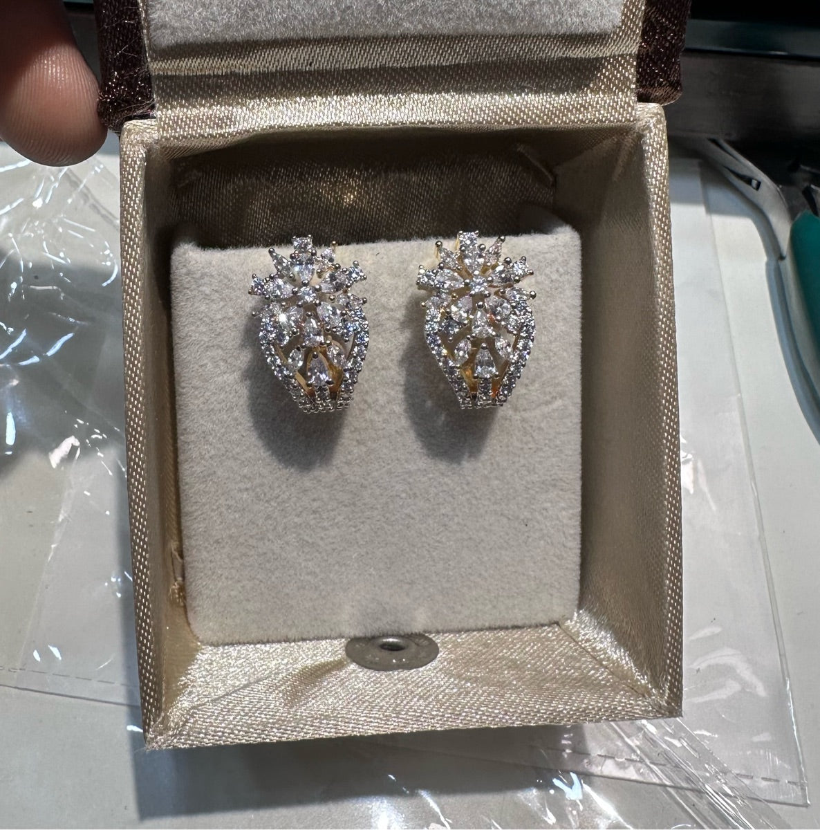 Earring Earrings 134 DIAMOND WHITE