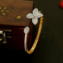 BRACELET/BANGLE Bracelet 046 DUAL PLATING DIAMOND LOOK Openable