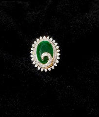 FINGERRING FINGERRING008 DIAMOND  EMERALD