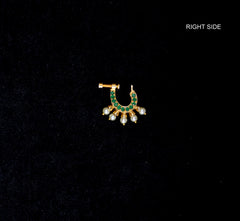 ACCESSORIES  Nose Ring 16 KEMPU EMERALD