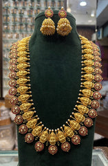 NECKLACE Kempu bottumala long KEMPU RUBY