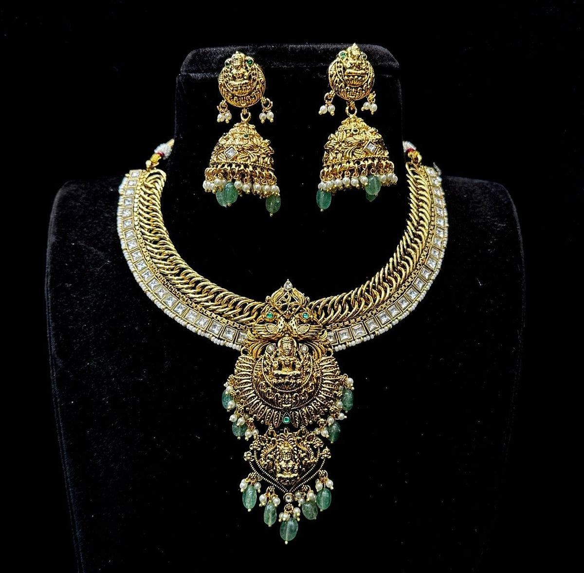 NECKLACE jalebi necklace 5 NAKSHI AD STONE