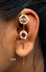 ACCESSORIES EAR Earcuff 009 Kundan Long
