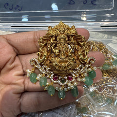 PENDANT SET CHAINS Locket 036 NAKSHI AD STONE MULTI COLOR