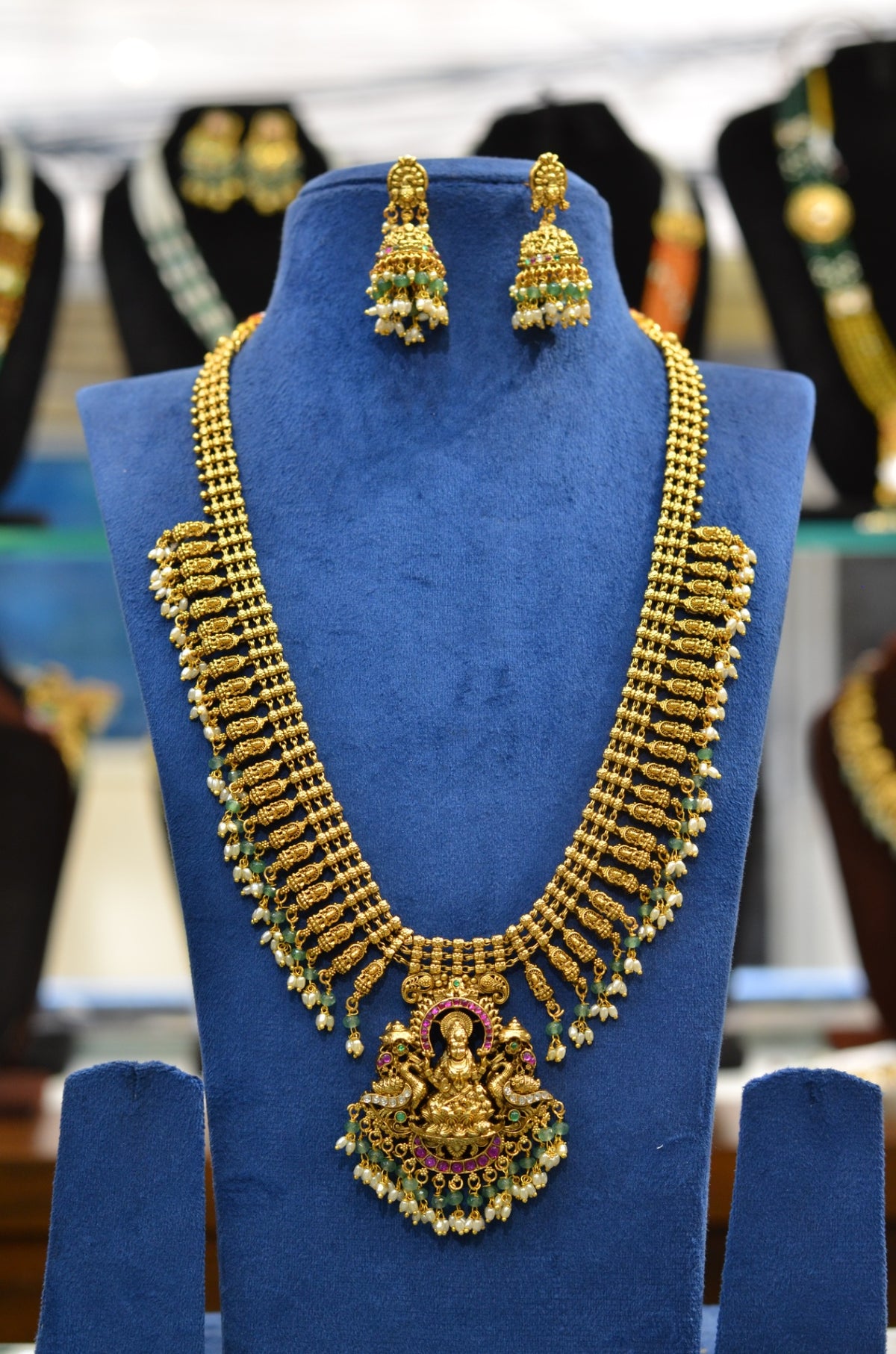 NECKLACE long Necklace 746 - NE746 NAKSHI AD STONE MULTI COLOR