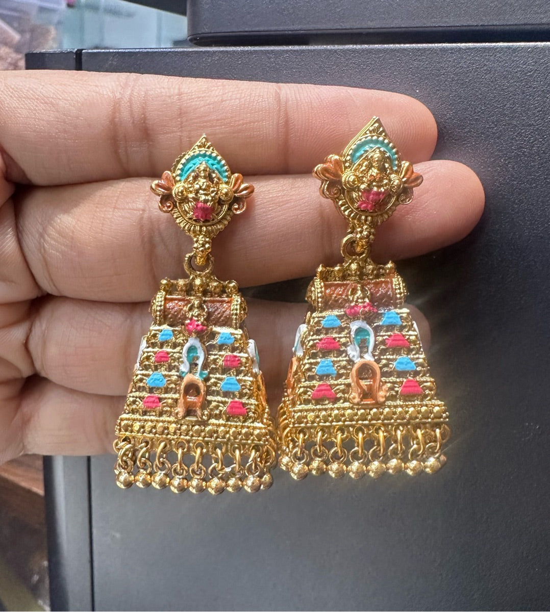 Earring meena Earrings 271 - EA271 NAKSHI ANTQIUE GOLDEN