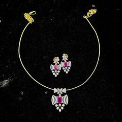 NECKLACE Necklace 056 hasli DIAMOND RUBY