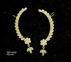 Earring Earcuff 005 GOLDEN STONE GOLDEN