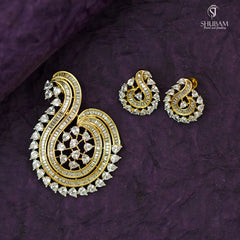 PENDANT SET CHAINS pendant set 010 DIAMOND WHITE