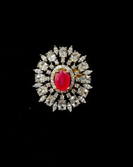 FINGERRING FINGERRING ADJUSTABLE RING 010 DIAMOND RUBY