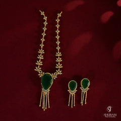 NECKLACE necklace 108 DIAMOND EMERALD