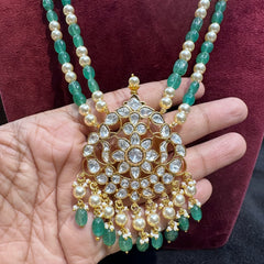 NECKLACE Necklace 905 MOZONITE green and cream