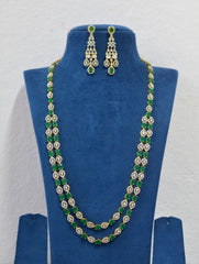 NECKLACE NK189 DIAMOND  EMERALD