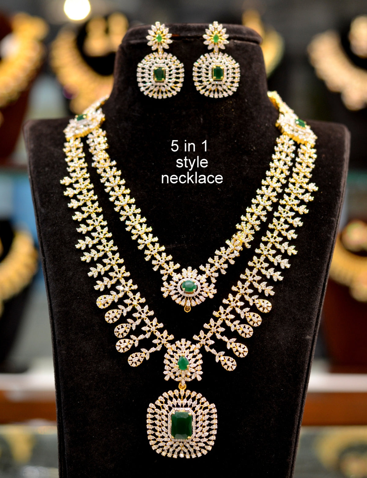 NECKLACE necklace 616 DIAMOND EMERALD