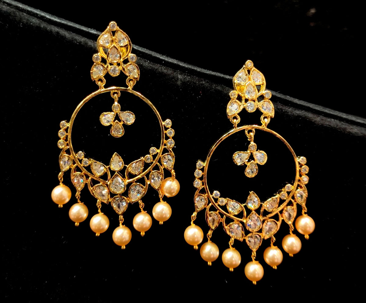 Earring Earring 218 GOLDEN STONE GOLDEN