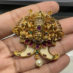 PENDANT SET CHAINS TIGERNAIL LOCKET 125 GOLDEN STONE EMERALD