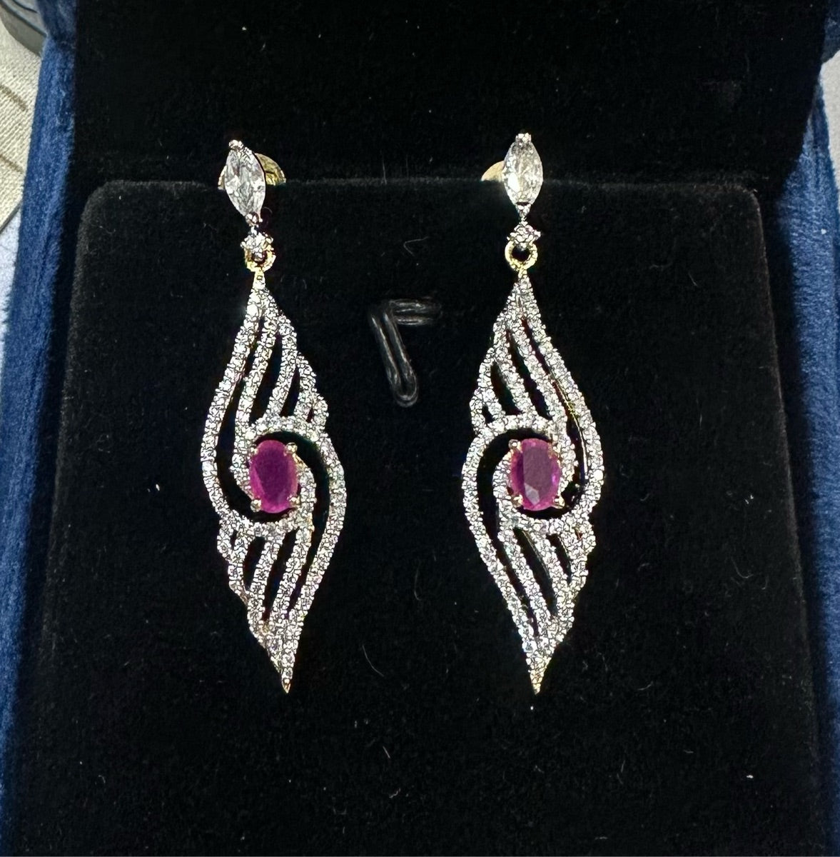 Earring Earrings 215 DIAMOND RUBY