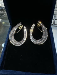 Earring Earrings 291 DIAMOND DUAL PLATING DIAMOND LOOK