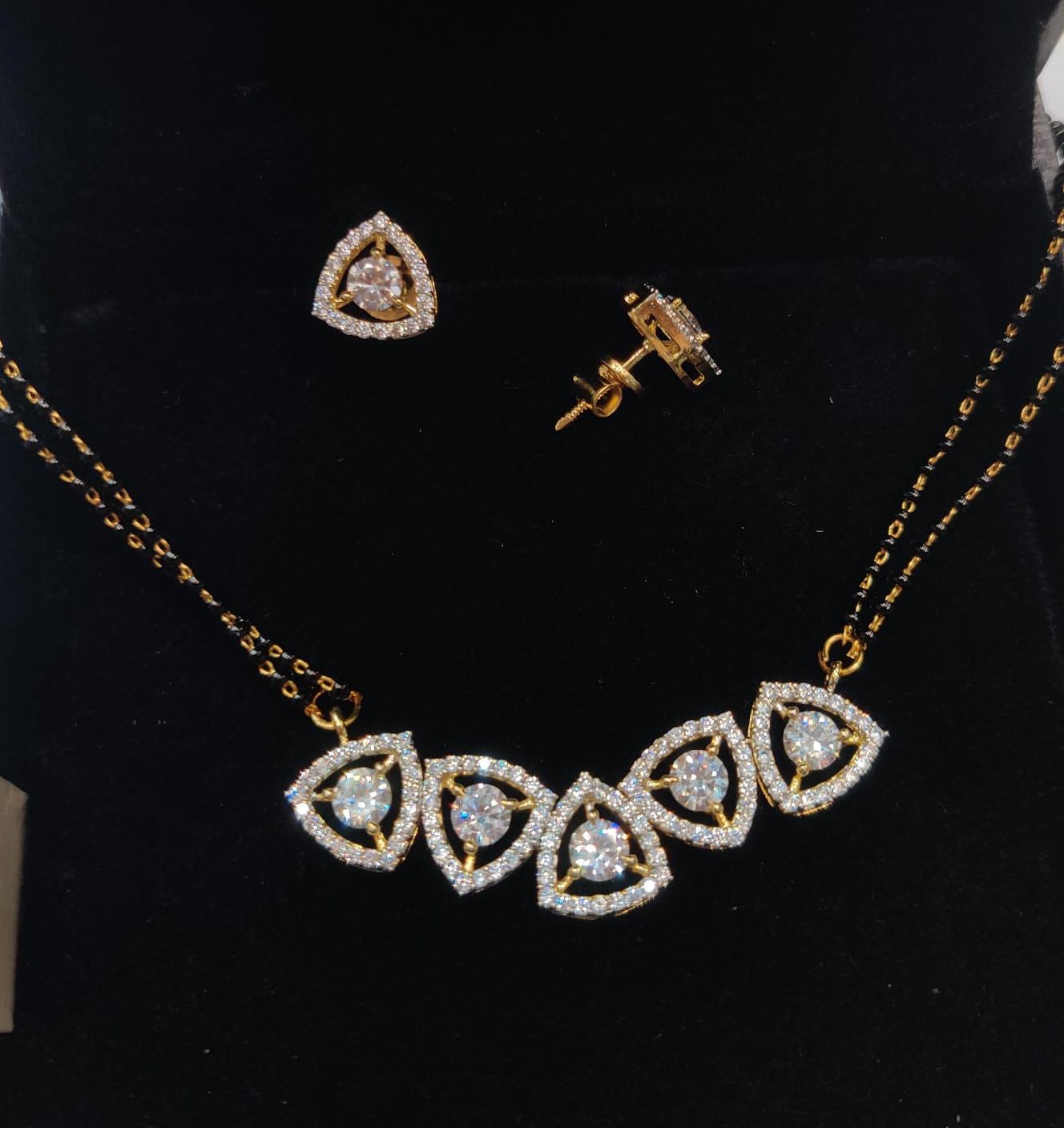 MANGALSUTRA MNG015 DIAMOND  WHITE