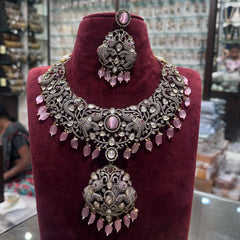 NECKLACE Nk114 VICKTORIAN  BABY PINK