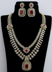 NECKLACE NK165 DIAMOND  RUBY