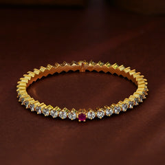 BRACELET/BANGLE Bangle kada 001 RUBY 2'8