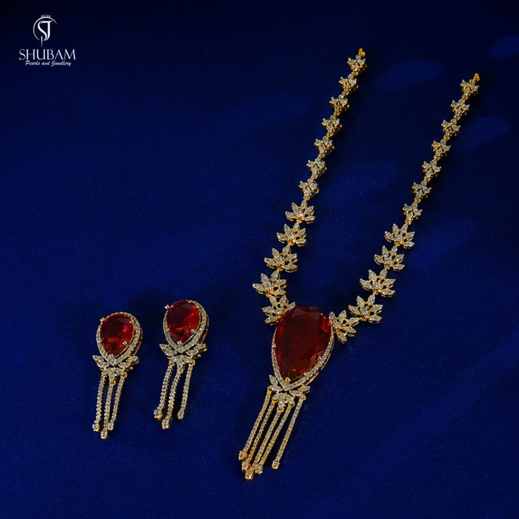 NECKLACE necklace 108 DIAMOND RUBY