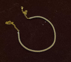 DORI AND CHAINS Hasli003 GOLDEN STONE small