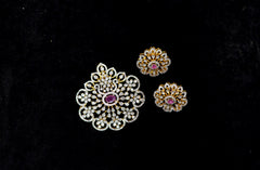 PENDANT SET / LOCKETS Pendant set 219 DIAMOND RUBY