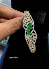 BRACELET/BANGLE bracelet 014 EMERALD Openable