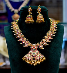 NECKLACE Kempu mango set KEMPU MULTI COLOR