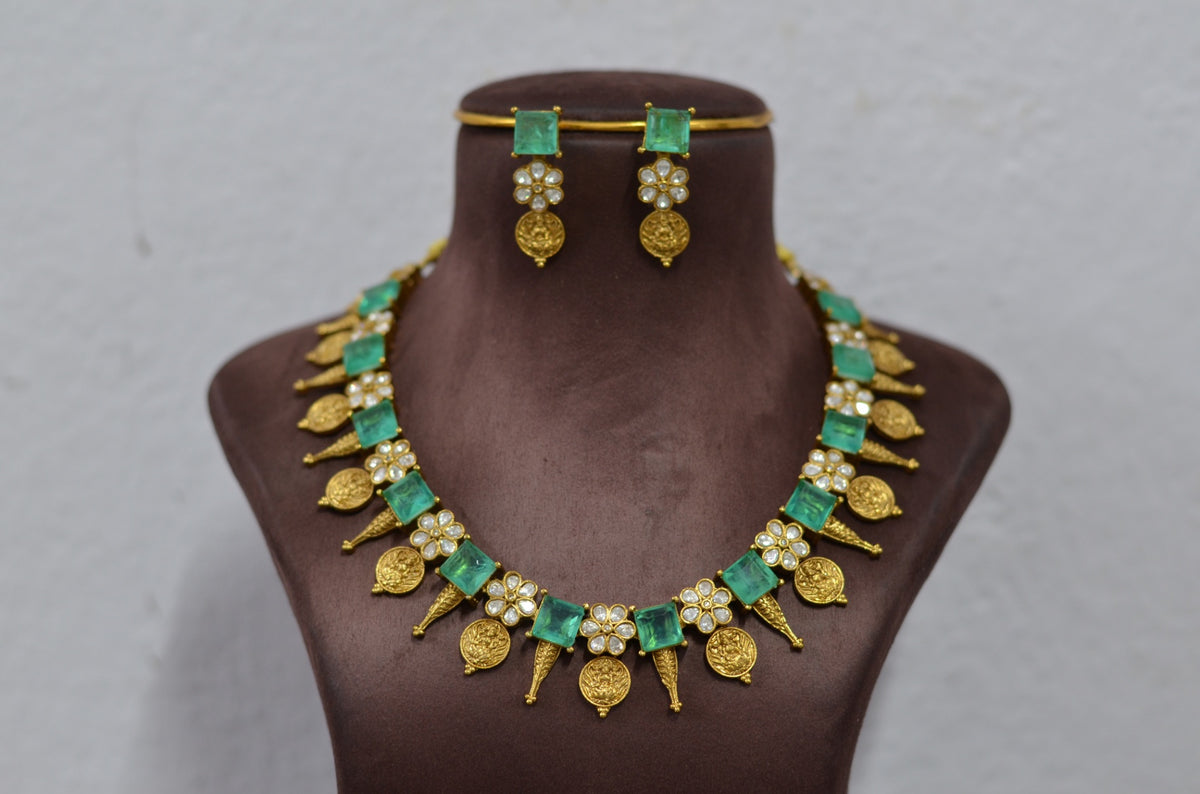 NECKLACE Nk042 ART FUSION MINT GREEN
