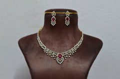 NECKLACE NECKLACE 410 DIAMOND  RUBY
